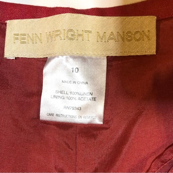 NWT Fenn Wright Manson Fully Lined Linen Pants 10 - Picture 11 of 11